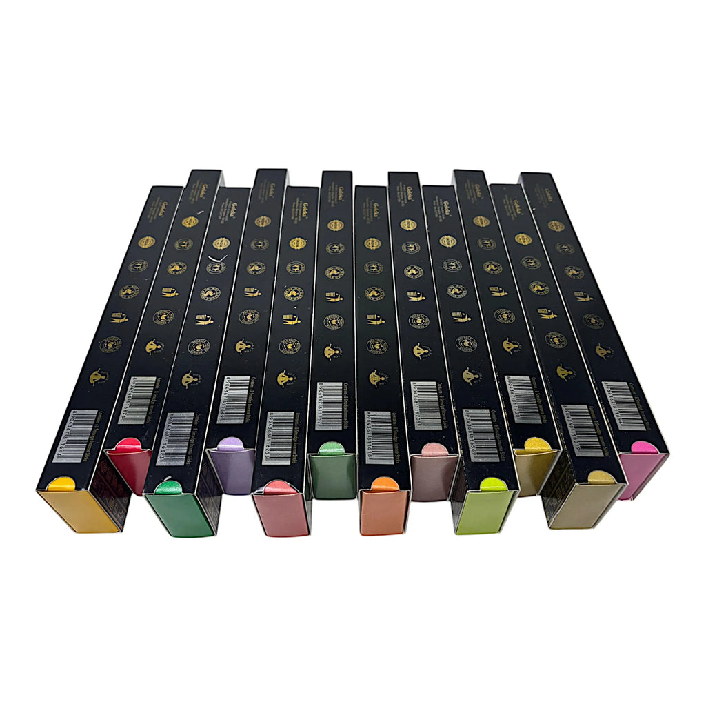 Set Premium de Inciensos Naturales Goloka con Porta Incienso – Aromas Ancestrales para Limpieza, Protección y Armonía