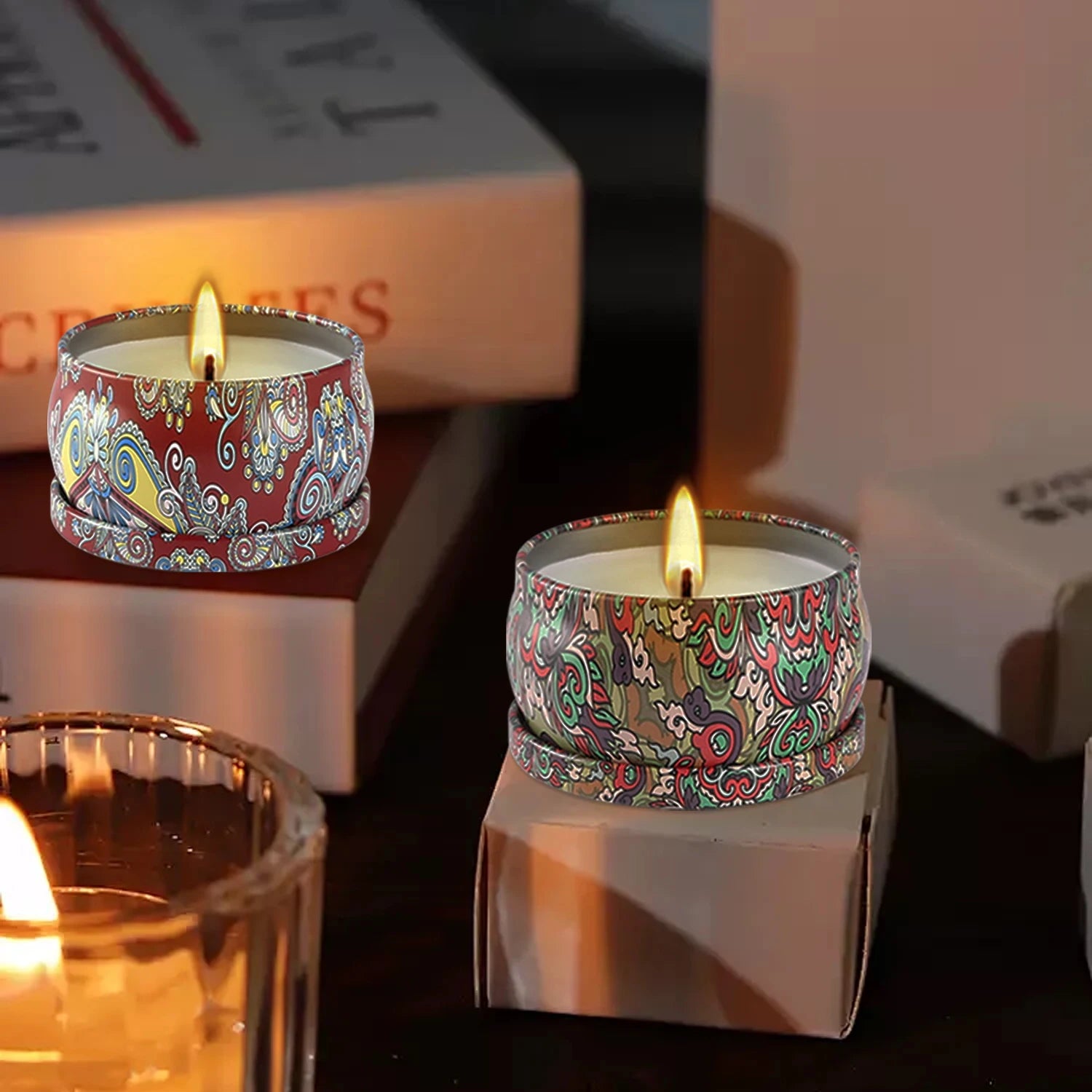 Pack de 24 Velas Aromáticas de Estilo Clásico Chino – Decoración Elegante para Fiestas, Bodas y Regalos