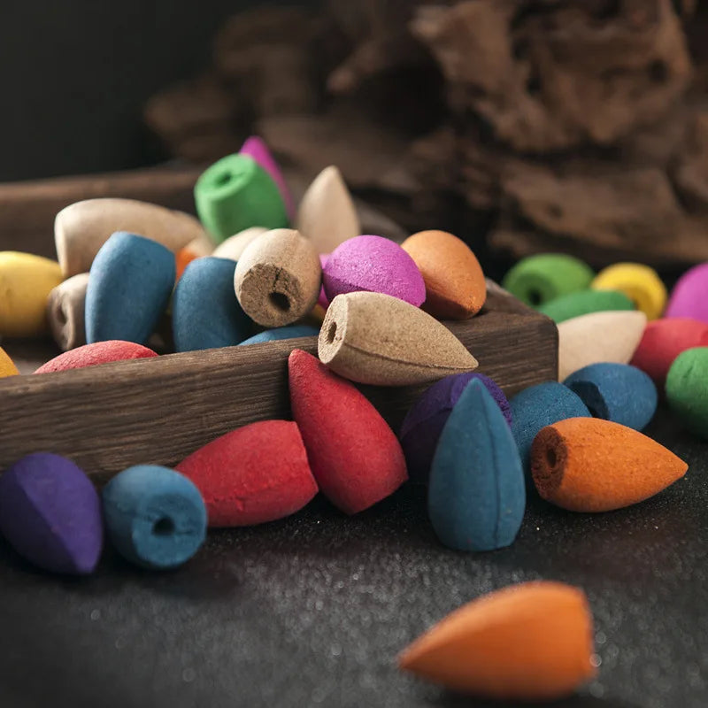 Porta Incienso Backflow Tipo Cascada – Quemador de Incienso Decorativo para Aromaterapia y Decoración del Hogar