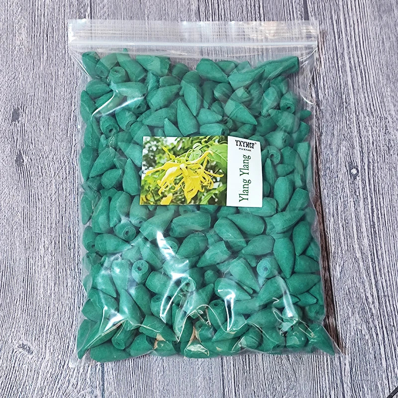 Incienso Natural Backflow de Reflujo – Conos Aromáticos de Sándalo y Lavanda para Aromaterapia y Relajación