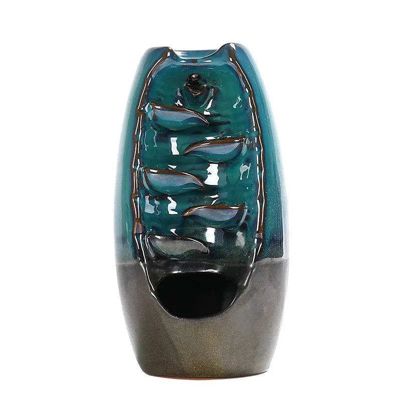 Quemador de Incienso Cascada de Loto – Porta Incienso Artesanal para Aromaterapia, Yoga y Decoración del Hogar