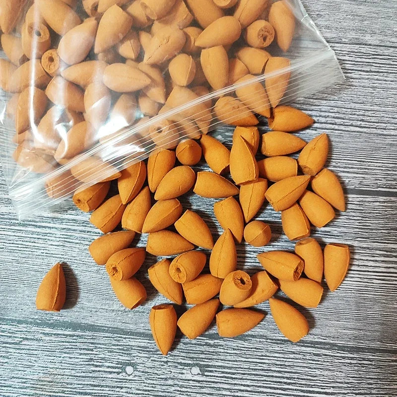 Incienso Natural Backflow de Reflujo – Conos Aromáticos de Sándalo y Lavanda para Aromaterapia y Relajación