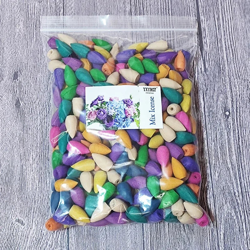 Incienso Natural Backflow de Reflujo – Conos Aromáticos de Sándalo y Lavanda para Aromaterapia y Relajación