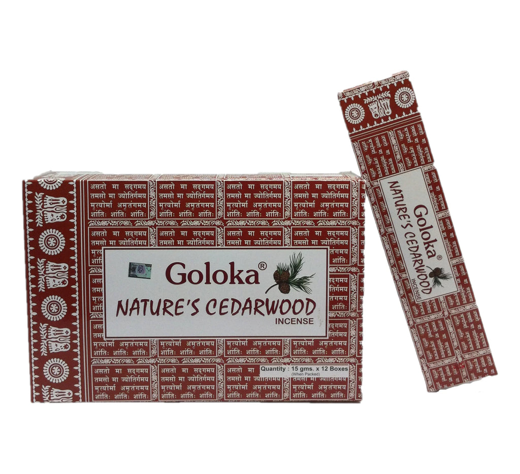 Surtido de 12 paquetes de Incienso Goloka Premium de Flores y Brotes – Aromas Naturales de la India para Meditación y Bienestar