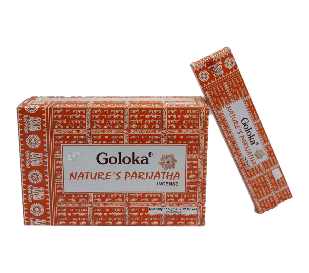 Surtido de 12 paquetes de Incienso Goloka Premium de Flores y Brotes – Aromas Naturales de la India para Meditación y Bienestar