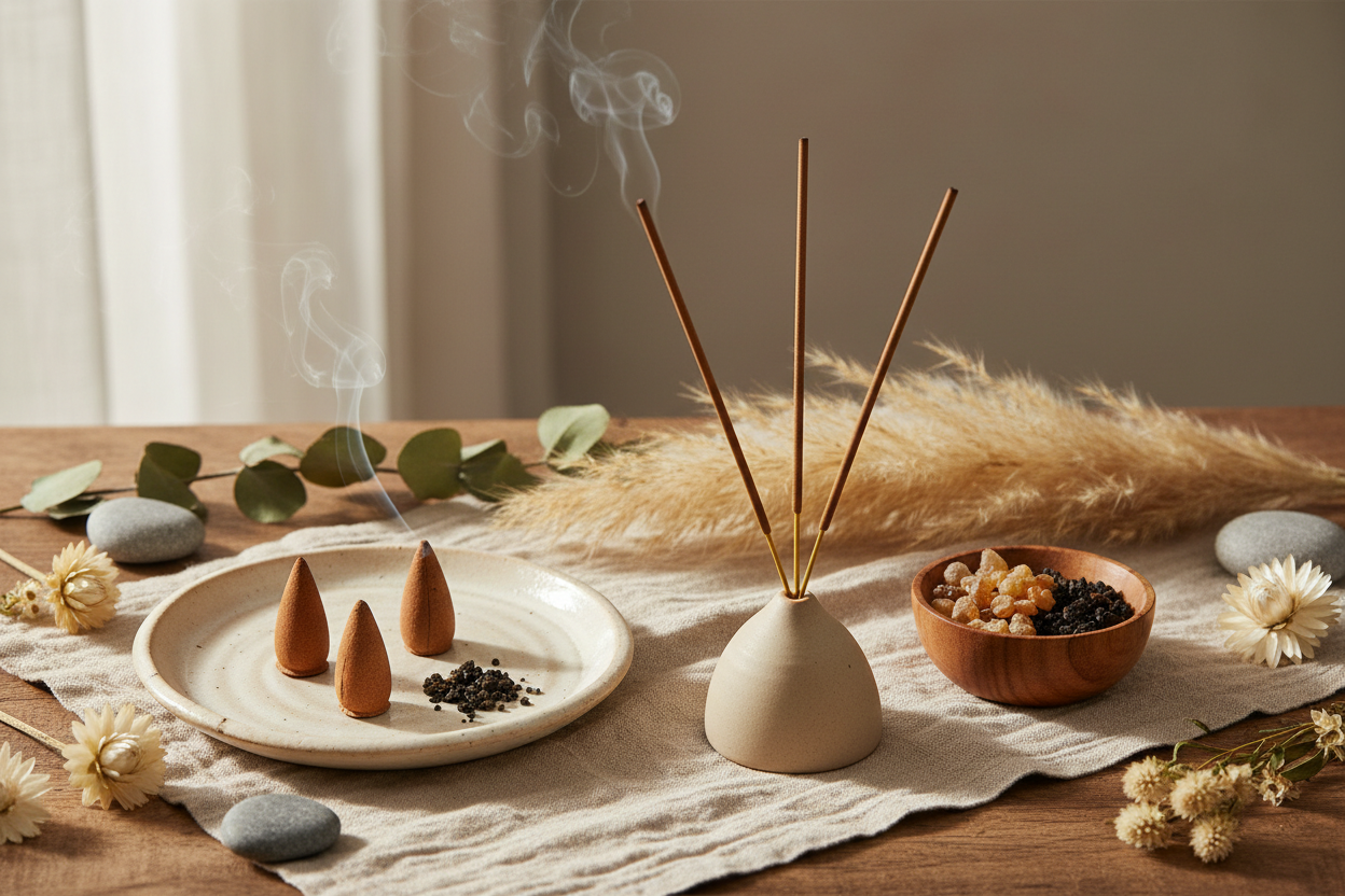 que sea algo natural estetico elegante y que hay varios tipos de inciensos